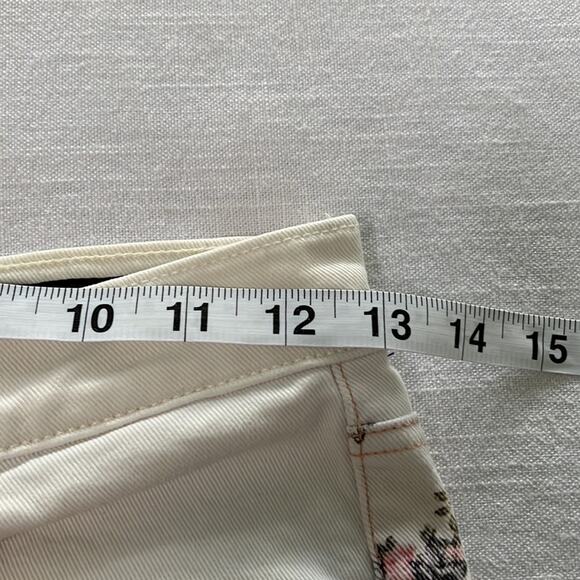 rag & bone Micro Floral Print Cropped Boy Jeans Sz 25 - Picture 7 of 10
